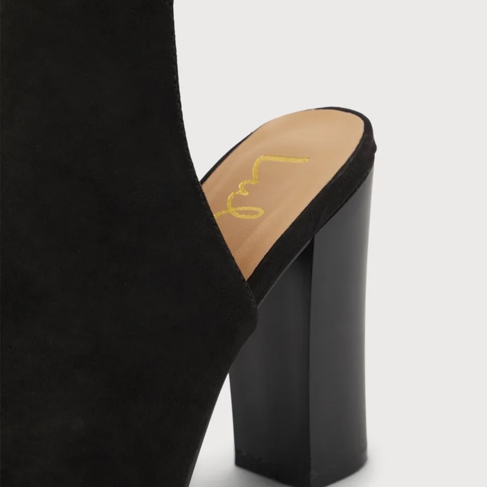 Lulu’s Open Toe Block Heel Booties - image 7